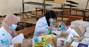 الكشف على 500 مواطن خلال اليوم الأول للقافلة الطبية بالبياضية في الإسماعيلية