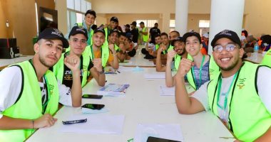 المعسكر الطلابى لجامعة حلوان بمطروح يستقبل شباب العمل التطوعى بصندوق مكافحة الإدمان