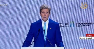 جون كيرى: مصر تضرب مثالا لدول المنطقة فى الالتزام بالعمل المناخى