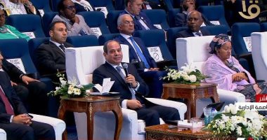 الرئيس السيسي: نحتاج 800 مليار دولار سنويا بحلول 2050 لمواجهة تغير المناخ.. وأفريقيا الأكثر تضررا من الانبعاثات.. يؤكد: مصر رقم 1 فى معالجة المياه والعاصمة الإدارية من بين 20 مدينة ذكية نقيمها لتقليل الانبعاثات
