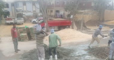استمرار أعمال إنشاء كبارى المُشاة بديل الصالات على ترعتى السويس والإسماعيلية