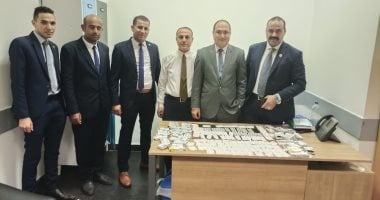 ضبط 1030 قرص لعقار الترامادول المخدر بحوزة راكب في مطار القاهرة.. صور