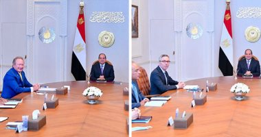 فى اجتماعين مع الرئيس التنفيذى لشركة "سكاتك" النرويجية ورئيس FFI الأسترالية للطاقة.. الرئيس السيسي يوجه بتقديم كافة التسهيلات لإسراع تنفيذ مشروعات الطاقة الخضراء.. ويؤكد: القطاع يحظى بدعم غير مسبوق من الدولة