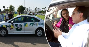 "التاكسى الذكى" منظومة مواصلات جديدة بشرم الشيخ.. الدفع إلكترونيا وكاميرات لمتابعة السداد عن طريق الـPOS.. تعمل على تأمين السائحين والزوار.. ومربوطة إلكترونيا بالشبكة الوطنية الموحدة للسلامة والطوارئ.. صور