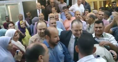 لأول مرة في الفيوم.. ممر شرفي لرئيس المحكمة بعد انتهاء فترة عمله.. صور