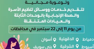 الصحة تطلق حملة لرفع معدلات استخدام وسائل تنظيم الأسرة