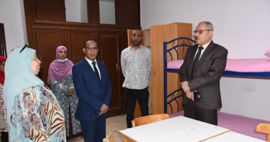 استعدادات داخل المدن الجامعية لجامعة القناة لاستقبال الطلاب الجدد والقدامى