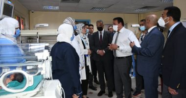 وزير الصحة ومحافظ الفيوم يتفقدان أعمال تطوير مستشفى الصدر والتأمين الصحي.. صور