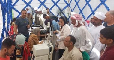 قافلة طبية مجانية فى منطقة الساحة الرضوانية برعاية وحدة السكان بالأقصر.. صور