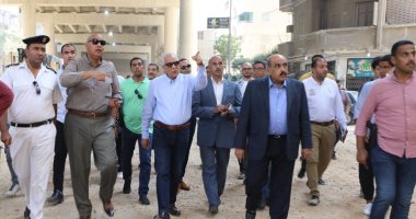 محافظ الجيزة يتفقد نسب الأعمال بمحور الفريق كمال عامر.. صور