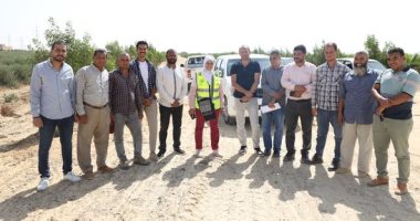 رئيس مياه بنى سويف تتفقد أعمال الزراعات الجديدة بالغابة الشجرية ببياض العرب