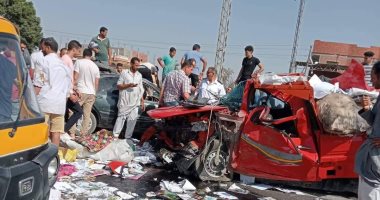 مصرع موظف وابنه وإصابة شاب في حادث تصادم بالشرقية