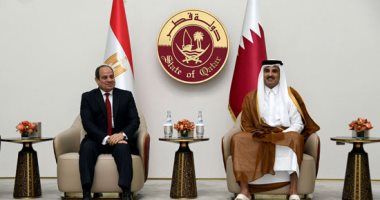 الرئيس السيسى يؤكد فى اتصال هاتفى بالأمير تميم إدانة مصر ورفضها لأى انتهاك يمس بسيادة دولة قطر.. ويشيد بكفاءة منظومات الدفاع الجوى في التصدي للهجوم الإيرانى.. والجانبان يبحثان التوصل لوقف إطلاق النار فى غزة