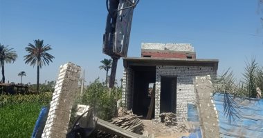 إزالة أكثر من 135 حالة تعد ضمن الموجة 20 فى بنى سويف