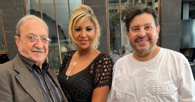 النجم دريد لحام يستقبل هانى شاكر فى سوريا