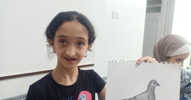 "غزل" موهبة صغيرة تبدع فى الرسم.. وتؤكد: نفسى أكون فنانة مشهورة.. صور
