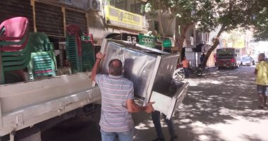 غلق 4 ورش غير ملتزمة بمواعيد الغلق ومصادرة 280 حالة إشغال بالجيزة