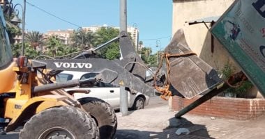 رفع 110 مخالفات إشغال طريق وإزالة 3 تعديات بالبناء فى الإسكندرية وكفر الشيخ