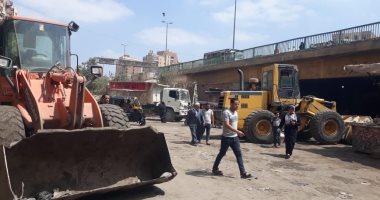 حملة لإزالة التعديات والأكشاك المخالفة بحرم الدائرى ببشتيل
