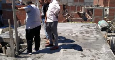 وقف أعمال بناء مخالف بحى المنتزة أول فى الإسكندرية 