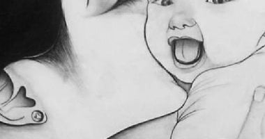 "رنيم" موهبة تبدع في رسم الشخصيات والمناظر الطبيعية والرسومات الهندسية.. صور