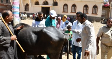 جامعة سوهاج تواصل تنفيذ قوافلها البيطرية المجانية لقرى حياة كريمة 