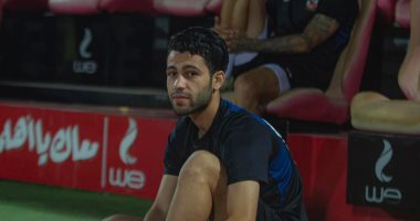 شادى رضوان لاعب الأهلى يعلن إصابته بقطع فى الرباط الصليبى