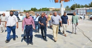 محافظ الوادى الجديد يتفقد مقر أرض المعارض وأعمال تطوير فندق الخارجة.. صور