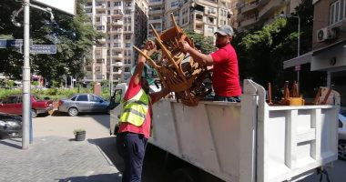 حي الدقي يضبط 6 مخالفات فى حملة مكبرة بميدان عمان.. صور