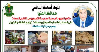 تحرير 103 مخالفات متنوعة خلال حملات تموينية فى المنيا