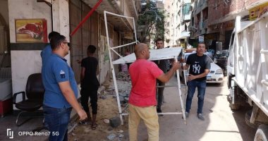 ضبط ومصادرة 250 حالة إشغال فى حملة بالهرم