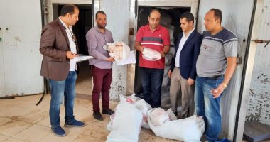 تموين الدقهلية تعلن ضبط 2 طن دجاج غير صالحة للاستهلاك