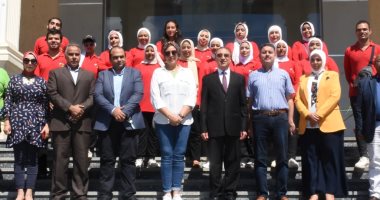 محافظ الإسكندرية يستضيف 100 طفل من ذوى الهمم لتوزيع الشنط والمستلزمات المدرسية