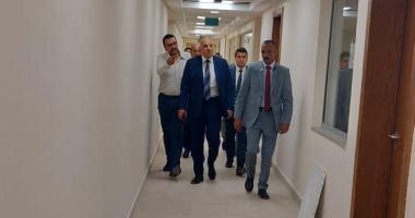 وزير الرى يتفقد مبنى الوزارة الجديد بالعاصمة الإدارية