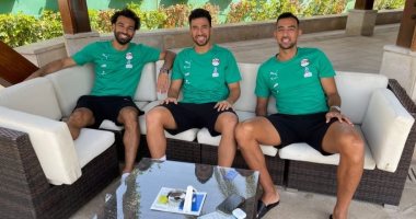 محمد صلاح في جلسة خاصة برفقة كوكا وتريزيجيه قبل مواجهة النيجر