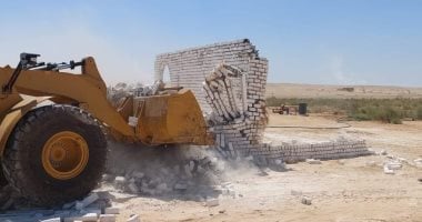 إزالة 328 حالة تعد على الأراضى الزراعية وأملاك الدولة بمراكز المنيا