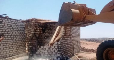 إزالة 36 حالة بناء مخالف بمساحة 20 ألف متر بحى جنوب مدينة أسوان