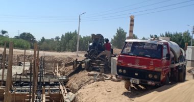 حياة كريمة بالأقصر.. استمرار العمل بإنشاء وحدة الإطفاء بقرية توماس الوسطى