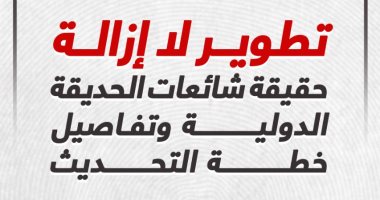 تطوير لا إزالة.. حقيقة شائعات الحديقة الدولية وتفاصيل خطة التحديث (إنفوجراف)