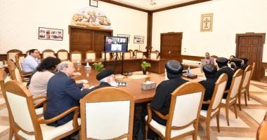 البابا تواضروس يلتقى الوفد الكنسى القبطى المشارك بالجمعية العامة لمجلس الكنائس العالمى