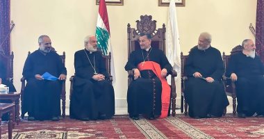 الأنبا باسيليوس يزور البطريرك الراعى فى لبنان بمقر البطريركية.. صور