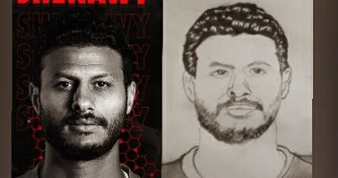 "شاهندا" تعبر عن موهبتها برسم لاعبى النادى الأهلى