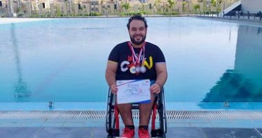 بطل السباحة من ذوى الهمم: عشت أفضل رعاية ومكانة فى عهد الرئيس السيسي
