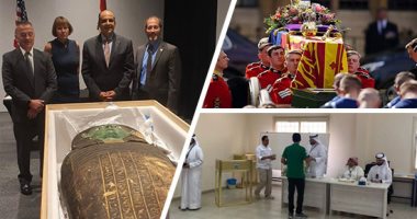 العالم هذا المساء.. قنصلية مصر بهيوستن تنجح فى استرداد غطاء تابوت فرعونى.. فتح قلعة وندسور لزيارة قبر الملكة إليزابيث الثانية.. إغلاق صناديق الاقتراع بانتخابات "الأمة الكويتى".. بايدن يعلن فلوريدا منطقة منكوبة