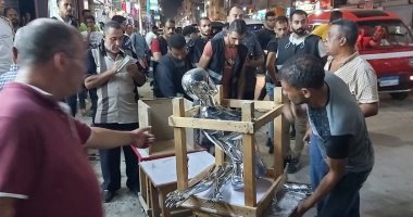 محافظة الإسكندرية تشن حملة مكبرة لإزالة الإشغالات بسوق الصابرين بحى العجمى