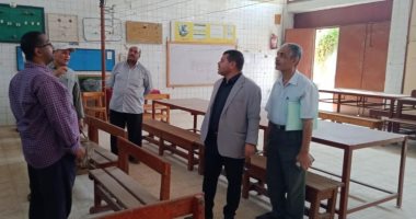 جرس المدرسة ضرب.. مدارس بنى سويف جاهزة لاستقبال العام الدراسى الجديد.. صور