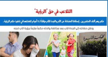 التلاعب في حق الرؤية يؤدى لإسقاط الحضانة.. نقلا عن "برلماني"