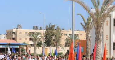 جامعة العريش تستقبل العام الدراسى الجديد بتحية العلم والسلام الجمهورى.. صور