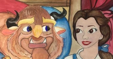 "ندى" تشارك صحافة مواطن برسومات لشخصيات كرتونية.. صور