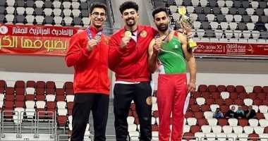 طالب بجامعة الإسكندرية يفوز بذهبية الجمباز فى البطولة العربية بالجزائر